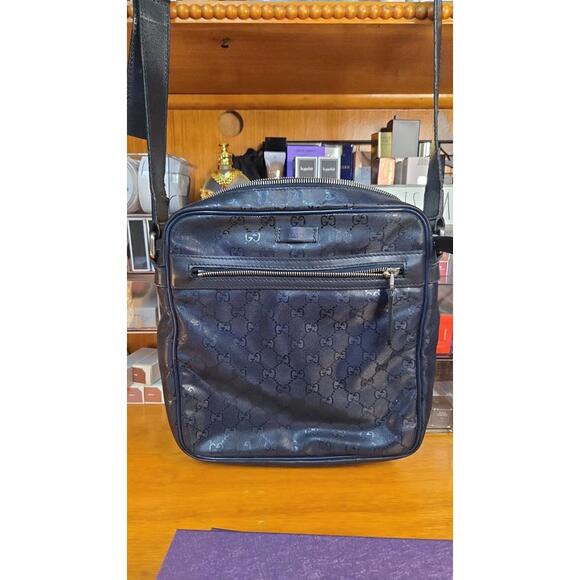 🔵 Gucci Navy GG Crossbody Bag